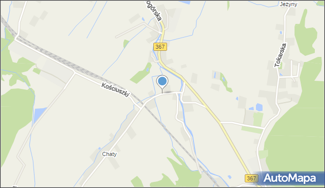 Kostrzyca, Karpacka, mapa Kostrzyca