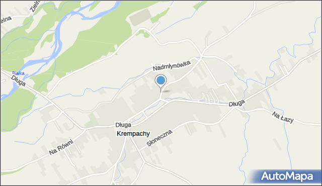 Krempachy, Kamieniec, mapa Krempachy