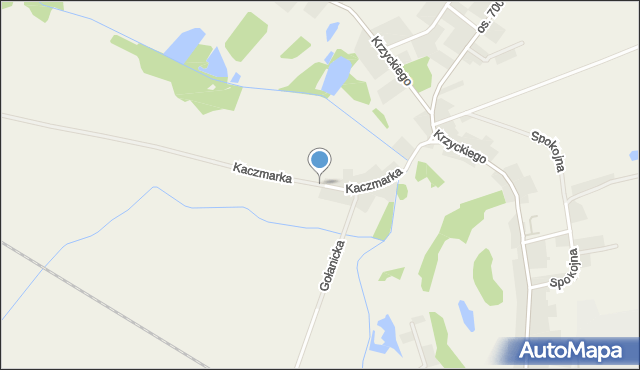 Krzycko Wielkie, Kaczmarka Franciszka, mapa Krzycko Wielkie