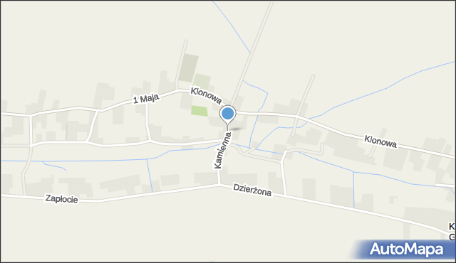 Kujakowice Dolne, Kamienna, mapa Kujakowice Dolne