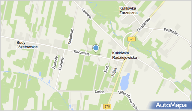 Kuklówka Radziejowicka, Kaczeńce, mapa Kuklówka Radziejowicka
