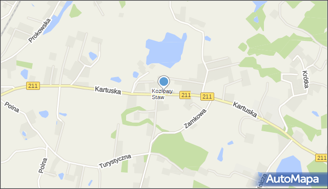 Łapalice, Kartuska, mapa Łapalice
