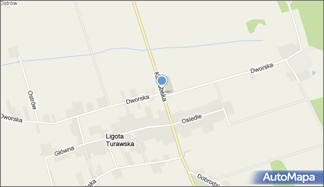 Ligota Turawska, Kadłubska, mapa Ligota Turawska