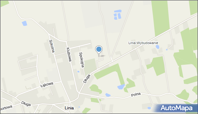 Linia powiat wejherowski, Kamienna, mapa Linia powiat wejherowski