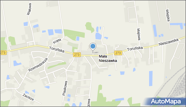 Mała Nieszawka, Kasztanowa, mapa Mała Nieszawka