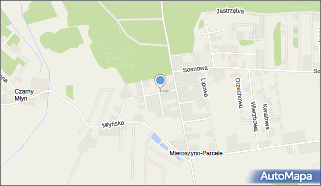 Mieroszyno, Kaszubska, mapa Mieroszyno