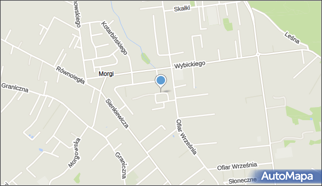 Mysłowice, Kantora Tadeusza, mapa Mysłowice