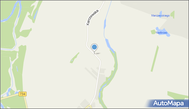 Nadbrzeż, Karczewska, mapa Nadbrzeż