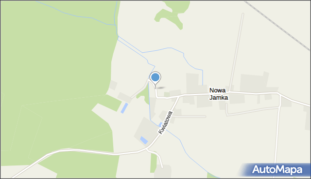 Nowa Jamka, Kamienna, mapa Nowa Jamka