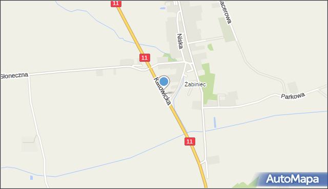 Opatów gmina Łęka Opatowska, Katowicka, mapa Opatów gmina Łęka Opatowska