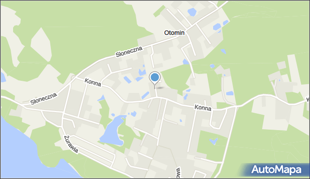 Otomin, Kawaleryjska, mapa Otomin