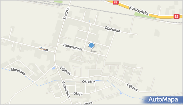 Paczkowo gmina Swarzędz, Kalafiorowa, mapa Paczkowo gmina Swarzędz