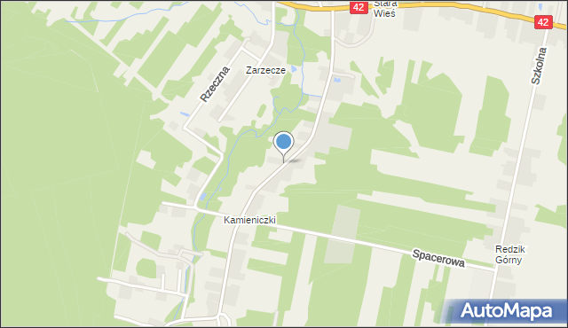 Parszów, Kamieniczki, mapa Parszów