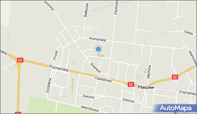 Pleszew, Karczewskiego, mapa Pleszew