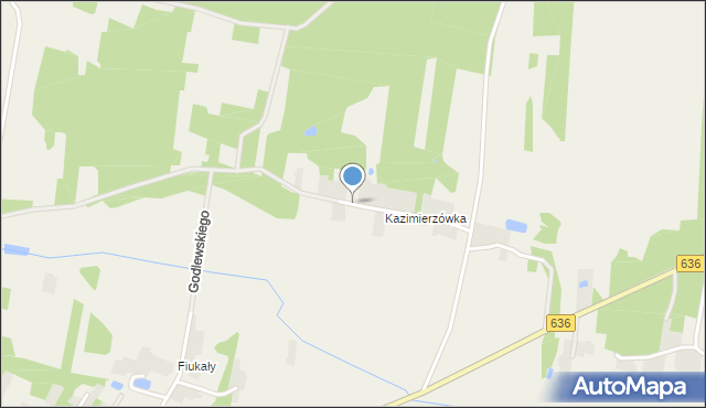 Postoliska, Kazimierzów, mapa Postoliska