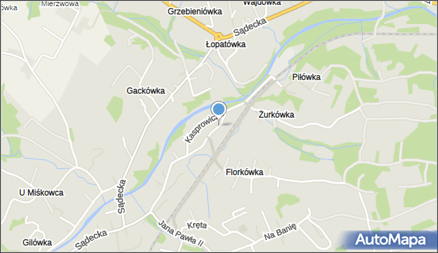 Rabka-Zdrój, Kasprowicza Jana, mapa Rabka-Zdrój