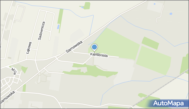 Rawicz, Kamienista, mapa Rawicz