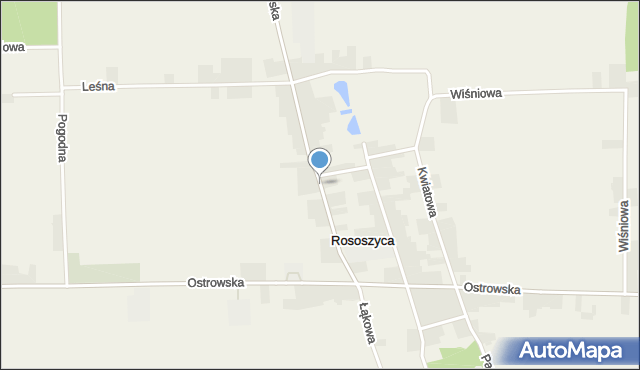 Rososzyca, Kaliska, mapa Rososzyca
