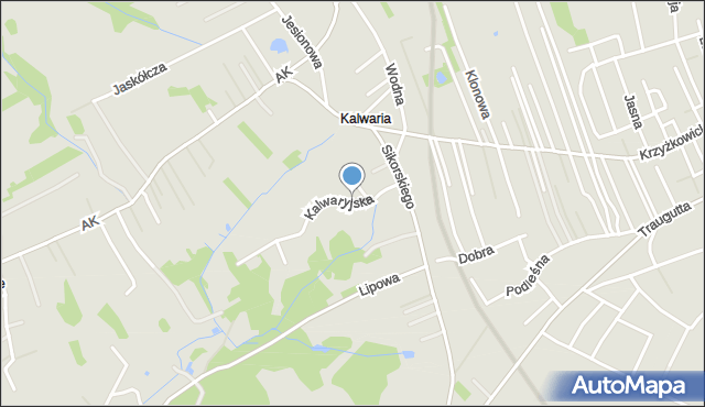 Rydułtowy, Kalwaryjska, mapa Rydułtowy