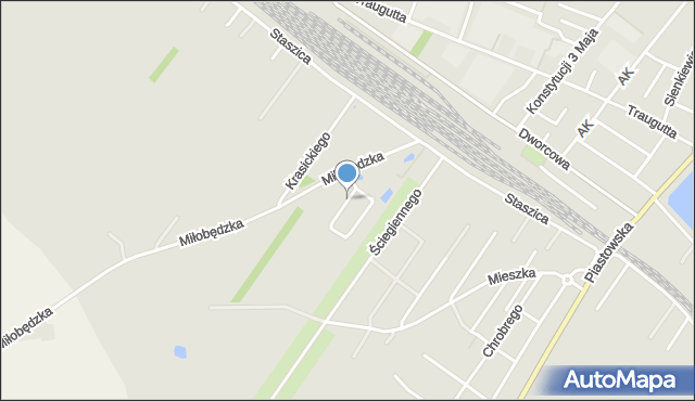 Sierpc, Kazimierza II Sprawiedliwego, mapa Sierpc