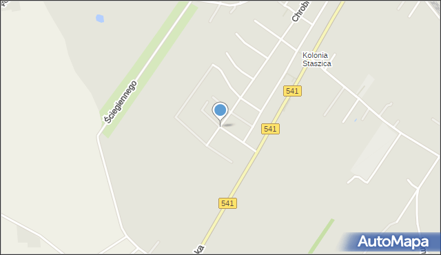 Sierpc, Kazimierza Odnowiciela, mapa Sierpc