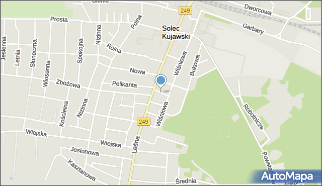 Solec Kujawski, Kalinowa, mapa Solec Kujawski