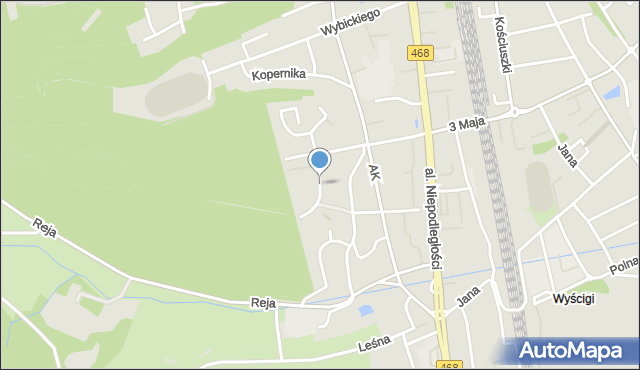 Sopot, Kasprowicza Jana, mapa Sopotu