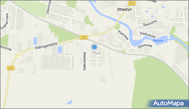 Straszyn, Kasprowicza Jana, mapa Straszyn