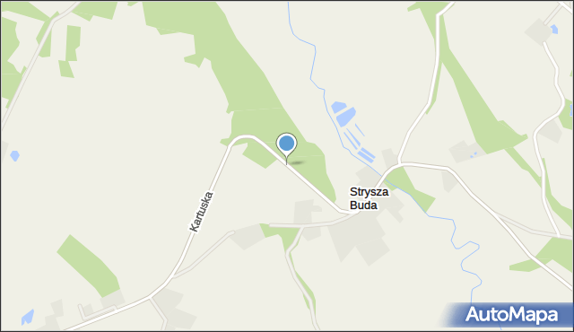 Strysza Buda, Kartuska, mapa Strysza Buda