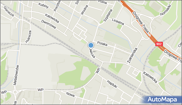 Świętochłowice, Katowicka, mapa Świętochłowice