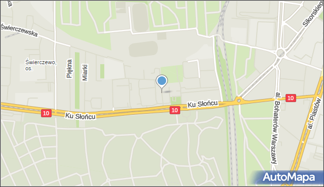 Szczecin, Kasprzaka Marcina, mapa Szczecina