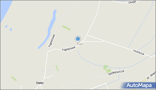 Tarnobrzeg, Kąpielowa, mapa Tarnobrzegu