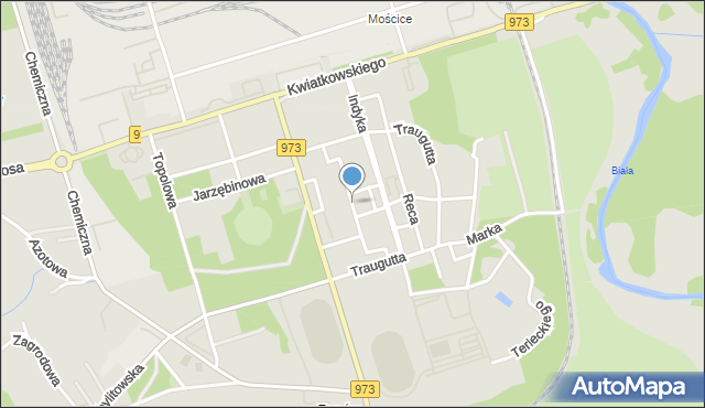 Tarnów, Kasztanowa, mapa Tarnów