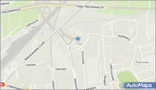 Toruń, Kasztanowa, mapa Torunia