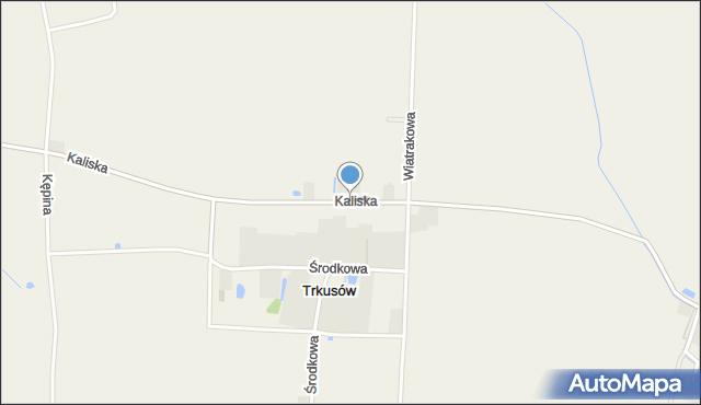 Trkusów, Kaliska, mapa Trkusów