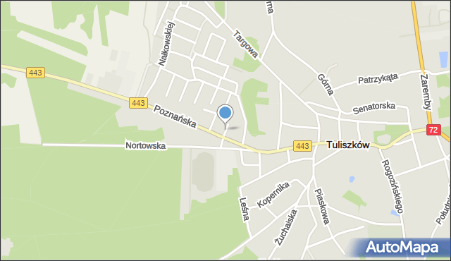 Tuliszków, Kasprzaka Marcina, mapa Tuliszków
