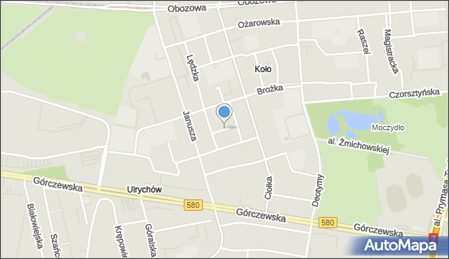 Warszawa, Kaprys, mapa Warszawy