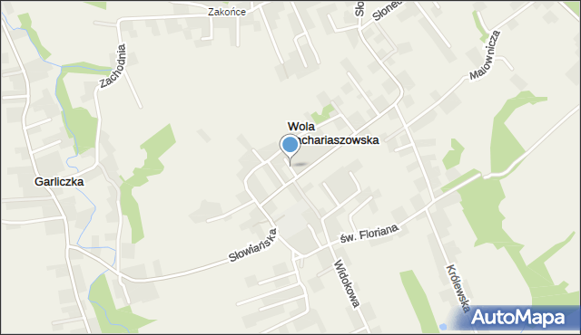 Wola Zachariaszowska, Kamienna, mapa Wola Zachariaszowska