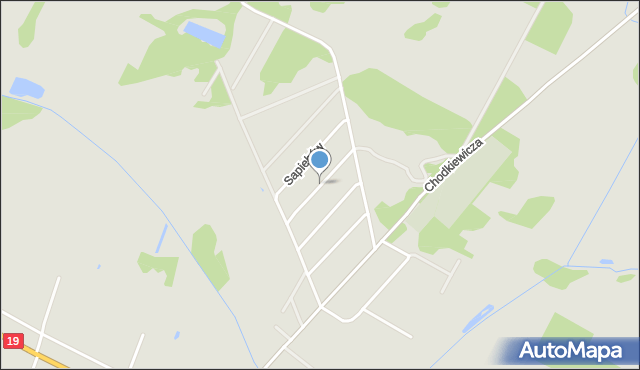 Zabłudów, Karpińskiego Franciszka, mapa Zabłudów