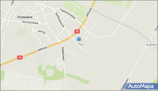 Zabrze, Kasztanowa, mapa Zabrza