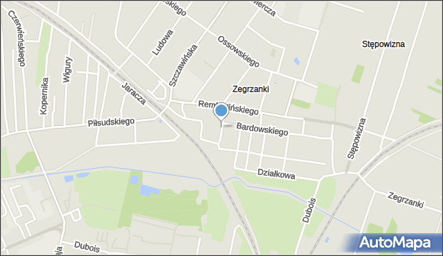 Zgierz, Kasprzaka Marcina, mapa Zgierz