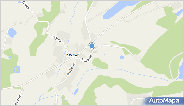 Kczewo gmina Przodkowo, Kczewo, mapa Kczewo gmina Przodkowo