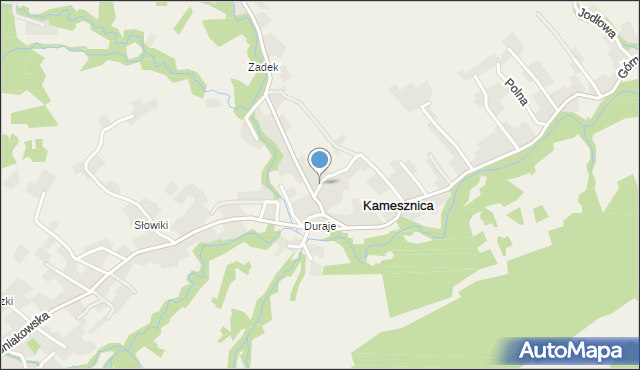 Kamesznica, Kępki, mapa Kamesznica