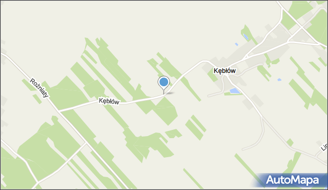 Kębłów gmina Padew Narodowa, Kębłów, mapa Kębłów gmina Padew Narodowa