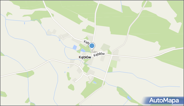 Kębłów gmina Rudna, Kębłów, mapa Kębłów gmina Rudna