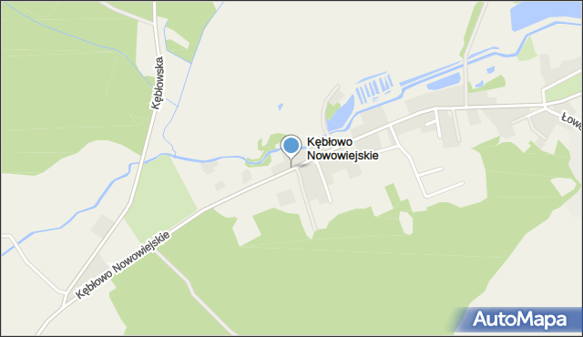 Kębłowo Nowowiejskie, Kębłowo Nowowiejskie, mapa Kębłowo Nowowiejskie