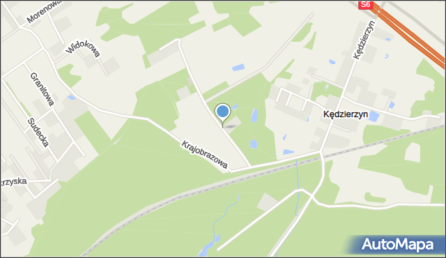 Kędzierzyn gmina Sianów, Kędzierzyn, mapa Kędzierzyn gmina Sianów