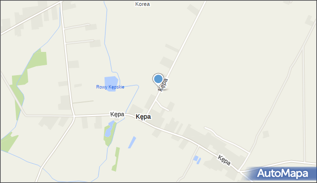 Kępa gmina Borzechów, Kępa, mapa Kępa gmina Borzechów