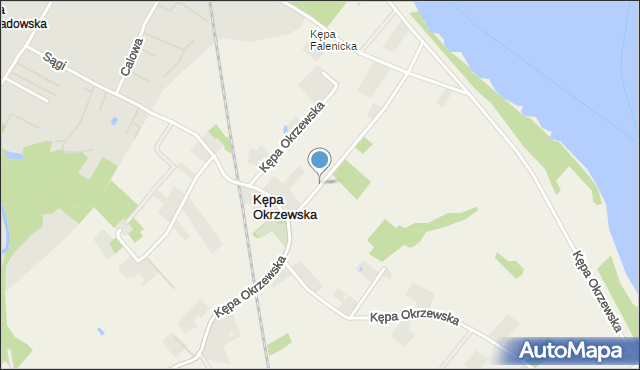 Kępa Okrzewska, Kępa Okrzewska, mapa Kępa Okrzewska