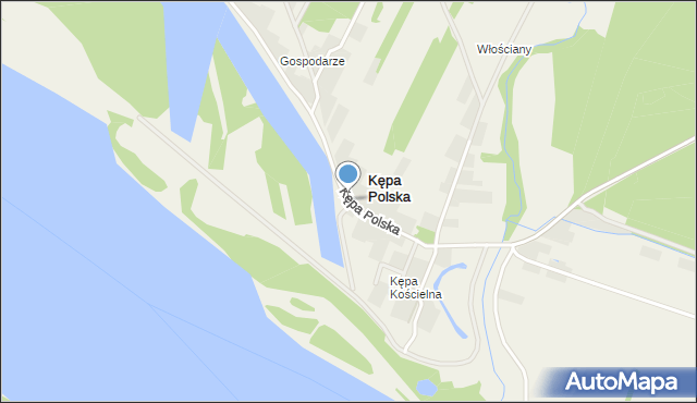 Kępa Polska, Kępa Polska, mapa Kępa Polska